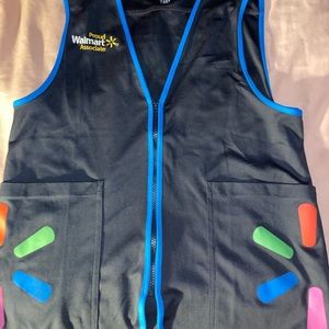walmart work employee vest, medium size, FREE NAMETAG